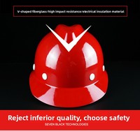 Casque de sécurité en fibre de verre pour la construction, l'ingénierie, les électriciens, l'exploitation minière, conforme aux normes nationales, imprimé, fabriqué en Chine