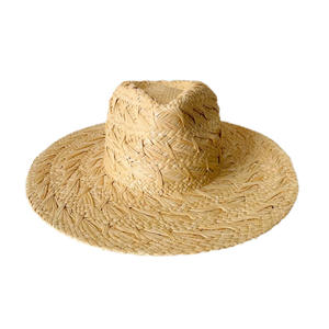 Belle qualité raphia paille large bord Fedora femmes <span class=keywords><strong>Panama</strong></span> chapeaux large bord herbe naturelle plage chapeau d'été pour la protection solaire - Product Image 4