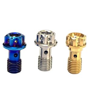 Fabricant Fournisseur Support Personnalisation M10x1.25 Boulons Titane Étrier de Frein Boulon <span class=keywords><strong>Banjo</strong></span> Vis de Vidange d'Huile/Vis Creuse - Product Image 1