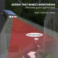 Lampes solaires de sécurité puissantes à 4 LED, détection de mouvement, 3 modes, étanches, pour extérieur, jardin, mur, éclairage nocturne