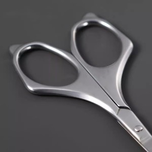 2025 New Stainless Steel Nose Hair <b>Trimmer</b> Set for Men, Round Head Butterfly Style, Manual Small Scissors - Product Image 2