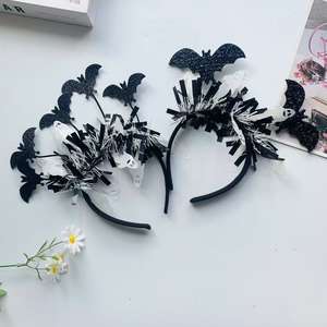 Conjunto de diadema de Halloween, decoraciones de plumas divertidas con horquillas de araña de murciélago de calabaza, tocado para fiestas, accesorio de gran oferta - Product Image 3