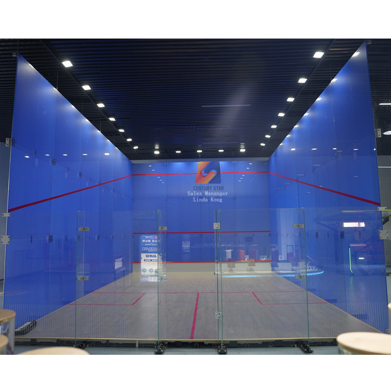 2025 New Indoor Squash Court Portable Single Squash Sport Court Double Squash Pitch Glass Construction with Roof