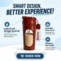Taza de Café Autoagitadora de Alta Calidad, Material Plástico Impermeable a Prueba de Fugas, 450ML, Taza Mezcladora Automática Eléctrica de un Solo Clic