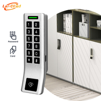 Serrure électronique de tiroir en alliage d'aluminium durable avec clavier RFID et fonction antivol pour bureau ou appartement