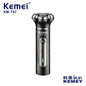 เครื่องโกนหนวดไฟฟ้าเคเมอิ KM T97 IPX5 ตัวเครื่องโลหะแบบชาร์จไฟได้สำหรับผู้ชาย - Product Image 3