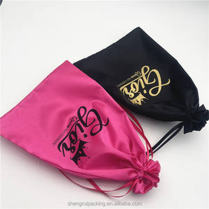 Borsa da imballaggio in raso di capelli vergini crudi 100% borse di raso di lusso per fasci di capelli onde e scoppi borsa per la conservazione di parrucche di seta - Product Image 6