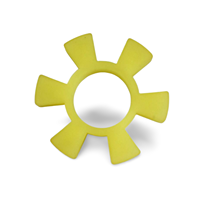 Bouchon en caoutchouc nitrile NBR FKM personnalisé roue hexagonale coussinet en fleur de prunier accouplement bloc élastique coussin service de traitement de coupe