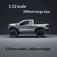 SJY-R12-01Q Camioneta Todoterreno Eléctrica RC F-150 Raptor 4WD a Escala 1:12, Metálica, Resistente al Agua (3-5cm), Lista para Usar