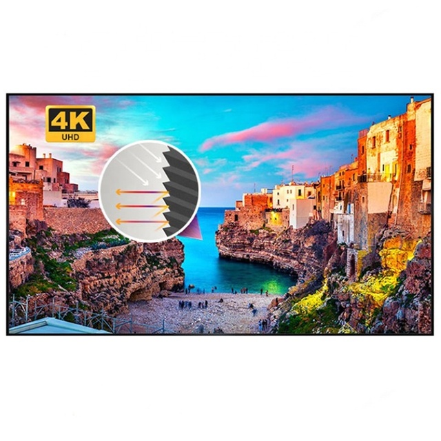 100inches ALR Projector Screen 16:9 HD Foldable Anti-Crease Portable Projection Movies Screen for Home Theater Outdoor Indoor
