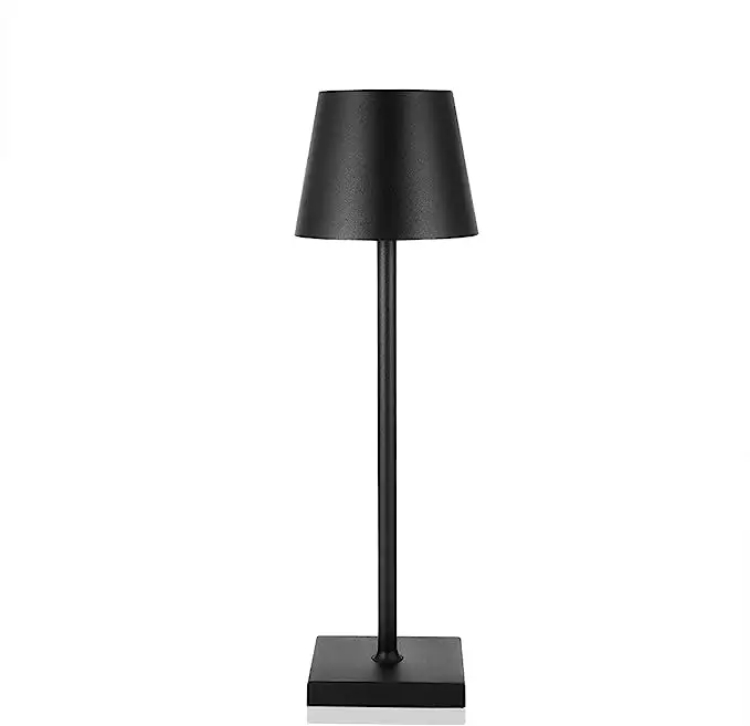 Nordic bedside cordless dimmable led table lamp restaurant rechargeable touch control desk lamps night light