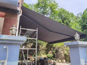 <span class=keywords><strong>Toldo</strong></span> de Jardín Moderno Retráctil de Aluminio Resistente de <span class=keywords><strong>5</strong></span> <span class=keywords><strong>Metros</strong></span> con Control Remoto para Balcón y Patio Exterior - Product Image 1