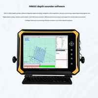 Hi-Target HD-670 Sondeur de profondeur professionnel multifréquence à faisceau unique pour utilisation en bateau IP66 étanche WiFi activé Océan