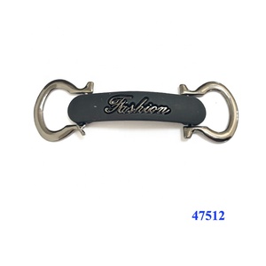 خفيفة الوزن اثنين من أجزاء معدنية الرجال مات السوداء سلسلة أحذية زخرفة - Product Image 2