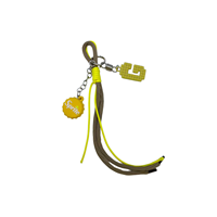 Yiliuba Porte-clés mini mignon imprimé en typographie, noué à la main, réutilisable, avec accessoires DIY, en nylon, pour sac à dos et alpinisme sportif