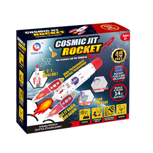 Kit d'expériences scientifiques STEM pour enfants, bricolage, fusée spatiale à vapeur, <span class=keywords><strong>chimie</strong></span>, modèle d'assemblage, jouet éducatif - Product Image 4
