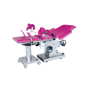 Table d'opération médicale manuelle RF-KL-2B en acier inoxydable, lit de maternité complet pour usage hospitalier - Product Image 2