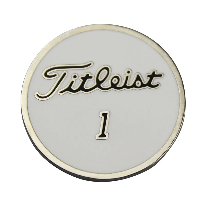 Crie um marcador de golfe personalizado com seu logotipo da empresa como titleist