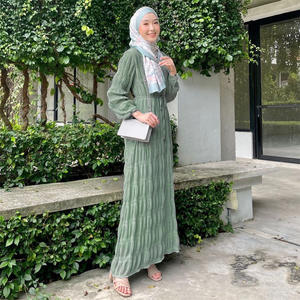 Moda musulmana mujer turca <span class=keywords><strong>ropa</strong></span> islámica verano musulmán vestidos <span class=keywords><strong>ropa</strong></span> para mujeres musulmanas indonesias 2023 - Product Image 2