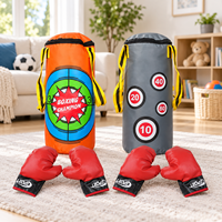 Jouet de boxe pour enfants avec ensemble de sacs de frappe pour le jeu récréatif, les jeux de boxe d'introduction et les activités de pratique pour débutants