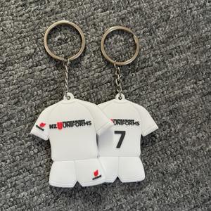 Portachiavi in gomma personalizzato all'ingrosso di alta qualità portachiavi 3D cartone animato portachiavi Anime <span class=keywords><strong>serie</strong></span> animale - Product Image 2