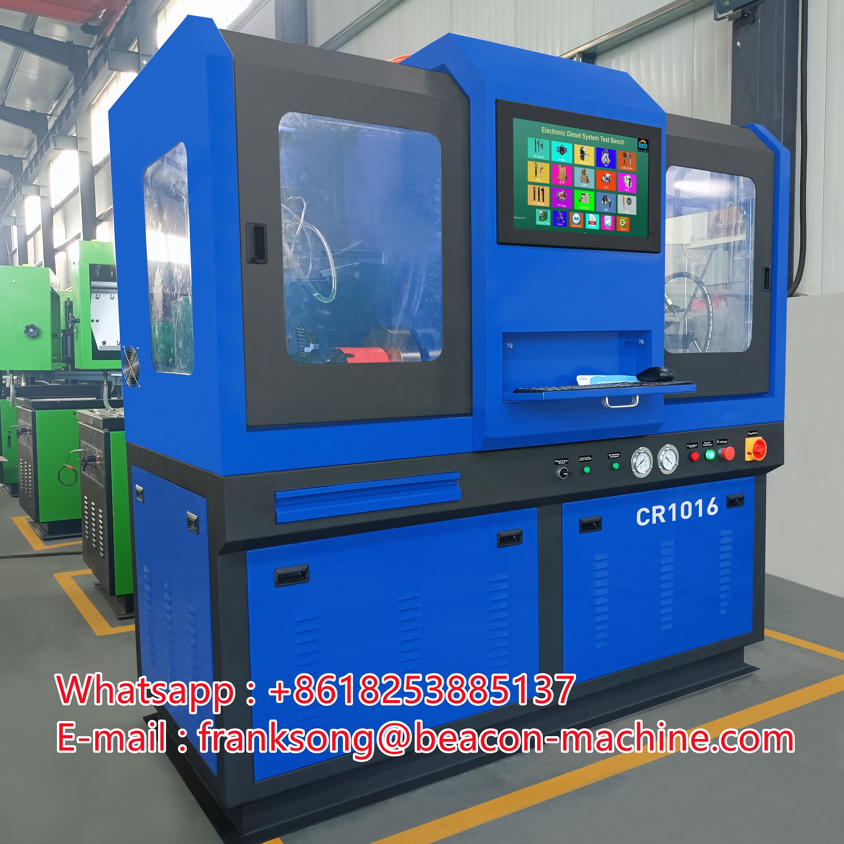 Máy Bơm Đường Ray Thông Dụng CR1016 Và Máy Thử Áp Lực Có Chức Năng Eup/Eui Cam Box Heui