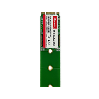 M.2 2242 SATA SSD 64GB SLC daya rendah <3.3W Wear Leveling BCH ECC