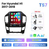 NaviFly Android System navigation GPS de voiture pour Hyundai H1 2017-2018 avec ventilateur de refroidissement voiture jouer auto