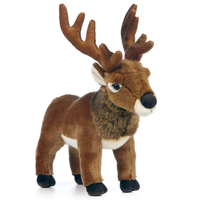 Poupée en peluche renne de Noël personnalisée par le fabricant, jouet animal en peluche simulateur d'élk pour décoration de fêtes, cadeau pour enfants, échantillon disponible