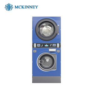 Lavadora y Secadora Comercial de Acero Inoxidable que Funciona con Monedas MCKINNEY de 12-25 kg para Lavandería - Product Image 4