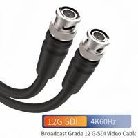 Cable de Video Coaxial SDI BNC de Transmisión Compatible con RG6 de 75 Ohmios, Blindado, de Baja Pérdida, para Transmisión de Larga Distancia Ultra HD 4K60Hz