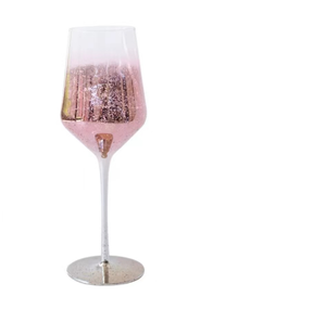 Verres à vin rouge <span class=keywords><strong>de</strong></span> luxe Raymond, forme diamant, bord doré, cristal sans plomb, gobelet 210 ml, design créatif minimaliste, pour mariages et familles - Product Image 2