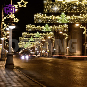 Festive Road Crossing <b>Light</b> Installation for Christmas Market City Street and Commercial Area Decoration - Product Image 2