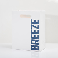 Emballage de luxe biodégradable et écologique pour vêtements, parfums, bijoux et cadeaux, bleu moderne, découpé sur mesure avec logo personnalisé, vente en gros