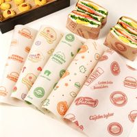 Kertas Pembungkus Makanan Sekali Pakai Ramah Lingkungan, Biodegradable, Dapat Didaur Ulang, Anti Minyak, Anti Air, untuk Kue & Kue Kering