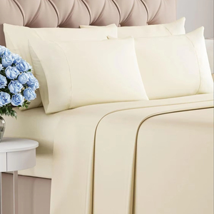 Tùy chỉnh <span class=keywords><strong>6</strong></span> mảnh bộ đồ giường Sheets mềm chải sợi nhỏ sâu túi giường Sheets Set - Product Image 1