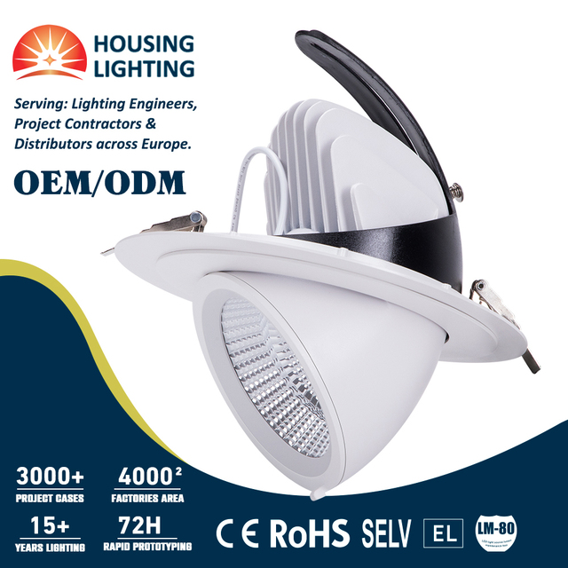 Ultra Anti-glare Glare Free 3000 Lumen Slim 225mm Cutout 5000K 18W Led Recessed COB Spot Downlight