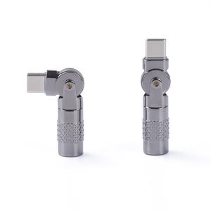 180 gradi rotativo luminoso in lega di zinco Micro USB femmina a tipo C maschio connettore adattatore <span class=keywords><strong>convertitore</strong></span> di ricarica per trasferimento dati - Product Image 3