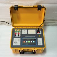 Ohmmètre transformateur à trois canaux pour tester la résistance des enroulements DC, avec alimentation électrique offrant une courant de sortie maximal de 20A