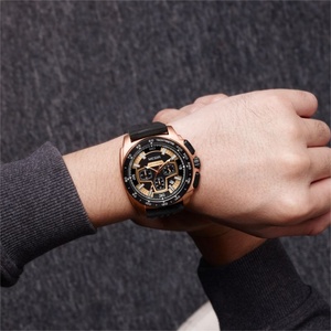 Montre sport pour homme MEGIR 2056, bracelet en silicone décontracté, chronographe étanche - Product Image 5