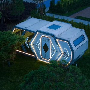 Cápsula para acampar, casa prefabricada portátil, casa pequeña móvil Modular para <span class=keywords><strong>suites</strong></span> de <span class=keywords><strong>jardín</strong></span>, casa prefabricada de lujo - Product Image 4