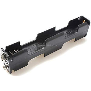GlobalTone Zwarte Kunststof 4xAA Batterijhouderdoos UM-3*4 LR6 R6P 6V met GT3-342C Opbergclip en Klem voor Rekken & Koffers - Product Image 5