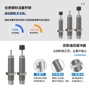 SMC Type Pneumatic Buffer Piston <b>Cylinder</b> Compact Featuring Motor Pump Piston Models - Product Image 4