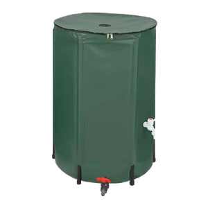 Réservoir d'eau de pluie pliable en PVC portable, capacité de 50L à 1350L, protection anti-UV, réservoir de stockage d'eau de pluie, arrosage d'irrigation - Product Image 1