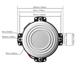 Haut-parleur <span class=keywords><strong>vibro</strong></span> 30W 4 ohms, amplificateur de basses à basse fréquence, woofer amplifié, système de haut-parleurs Hi-Fi portable pour siège de voiture, scène, home cinéma, 3 pouces - Product Image 2