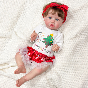 Muñeca Reborn Adorable de Vinilo de Alta Calidad, Muñeca de Moda con Vestido Navideño, Gran Venta 2026 - Product Image 2
