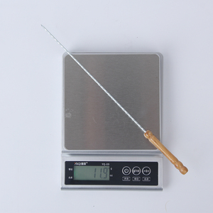 12PCs 30cm reutilizable de acero inoxidable barbacoa pincho palo con mango de madera <span class=keywords><strong>Kebab</strong></span> Rod para asar a la parrilla - Product Image 6