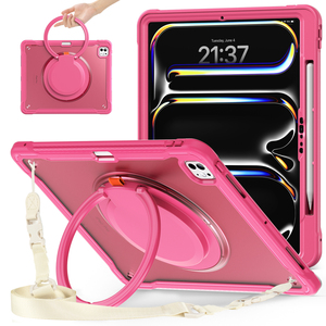 Funda con Soporte Giratorio para Tablet <span class=keywords><strong>iPad</strong></span> Pro 2024 13 11 M4 Mini Air 4 <span class=keywords><strong>5</strong></span> 6 <span class=keywords><strong>7</strong></span> 8 <span class=keywords><strong>9</strong></span> 10.ª Generación 10.2 10.<span class=keywords><strong>9</strong></span> Pulgadas, Carcasa Rígida Antigolpes - Product Image 4