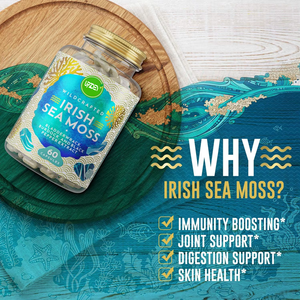 Private Label Irish <strong>Sea</strong> <strong>Moss</strong> Capsules for Throid Immune Support&amp;Heart Health 60 Capsules with Bladderwrack Burdock Root - Product Image 3