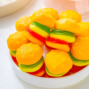 Bonbons Gommes en Gros en Forme de Hamburger, Style Western Personnalisé, Sucrés et Fruités, en Sachet Multicolore - Product Image 4